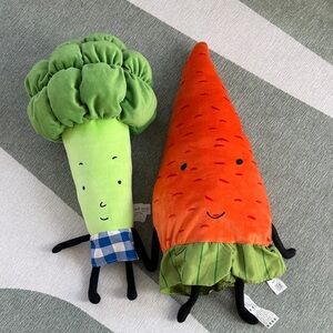 IKEA Plush Broccoli and Carrot Toy Set